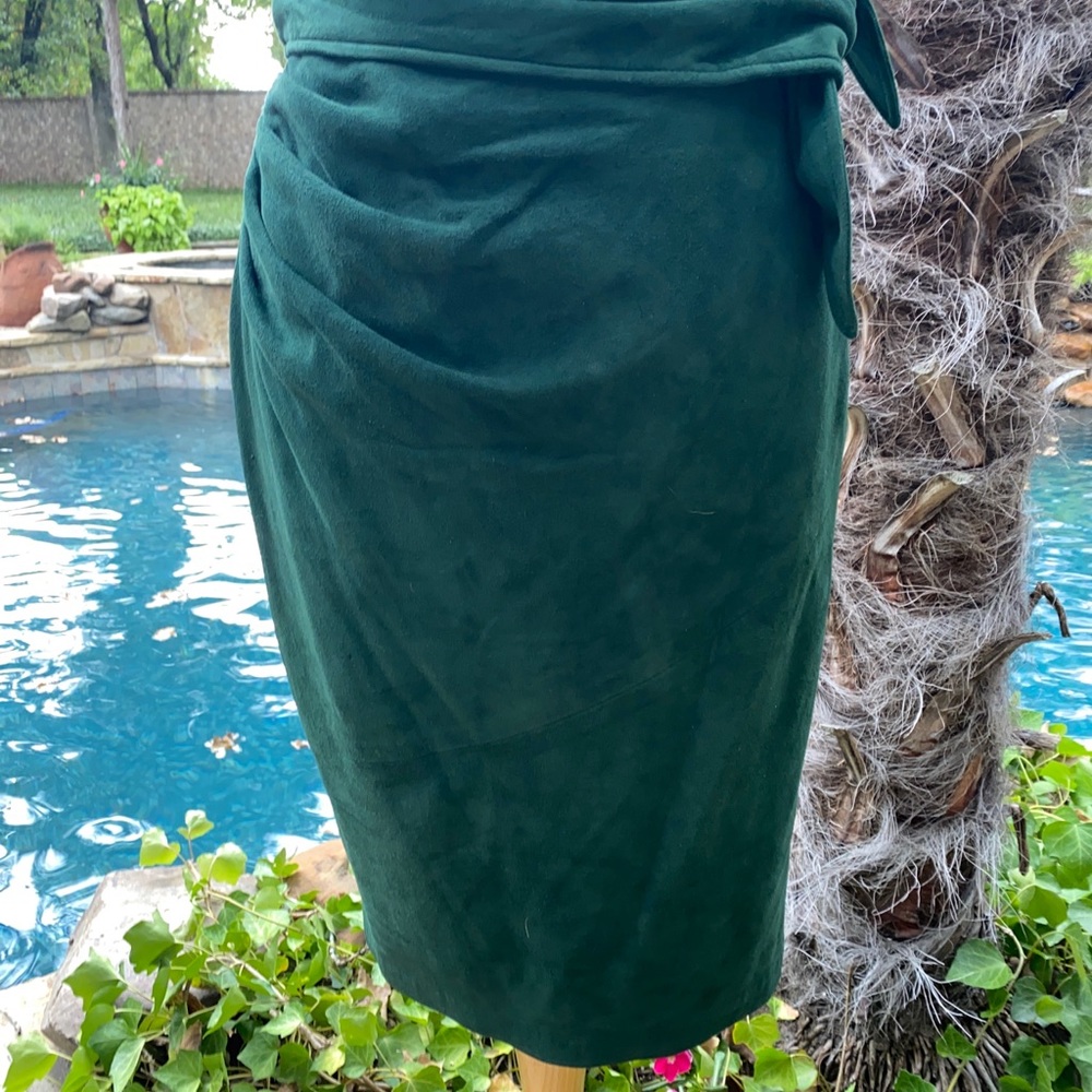 Vintage Ungaro Ter Suede Hunter Wrap Skirt